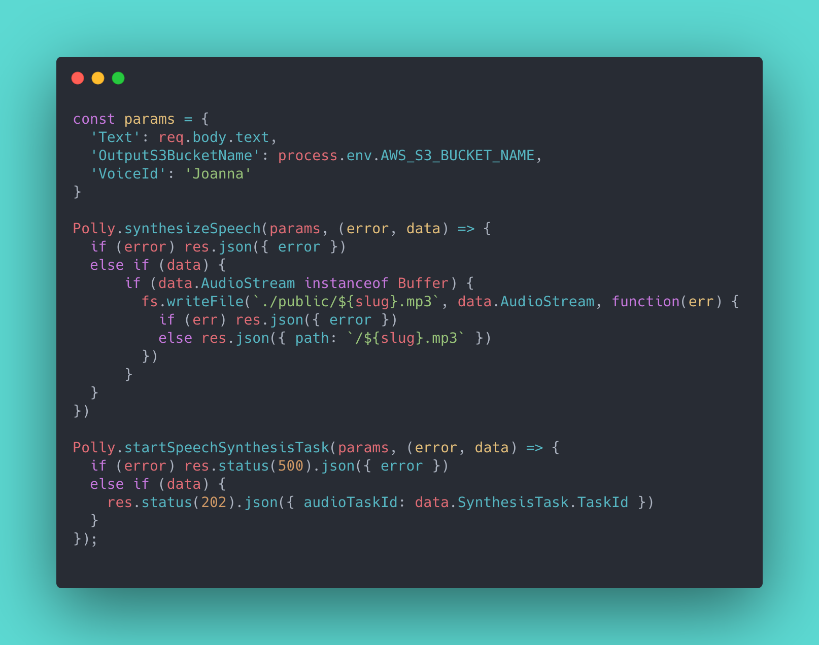 Generating audio from an article with Amazon Polly Computer Science