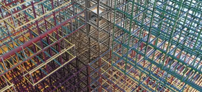 Colourful Grid Structure