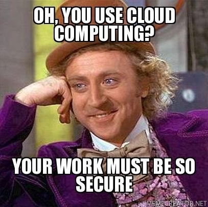 Secure Cloud Computing Meme